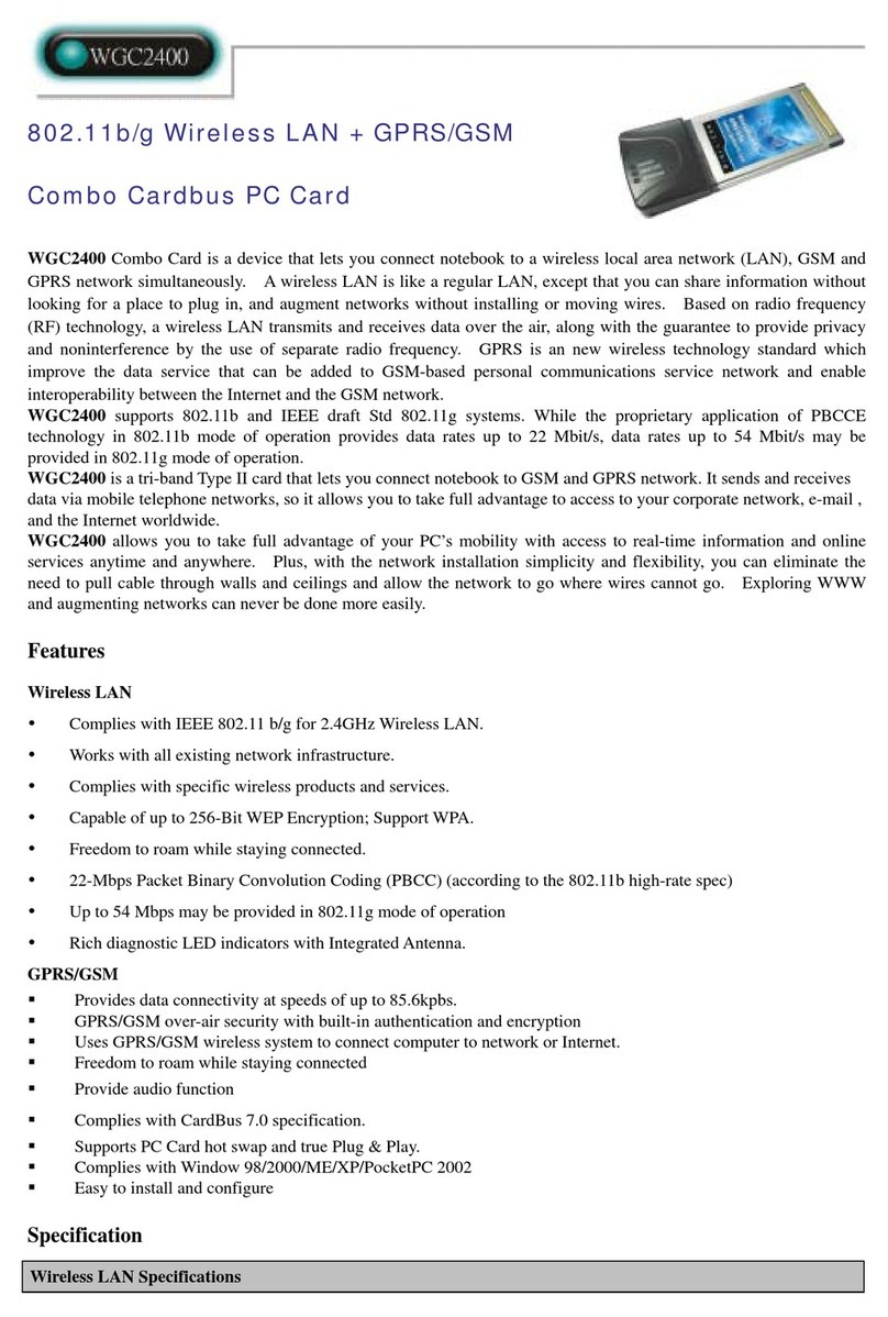 Abocom WGC2K400 User manual