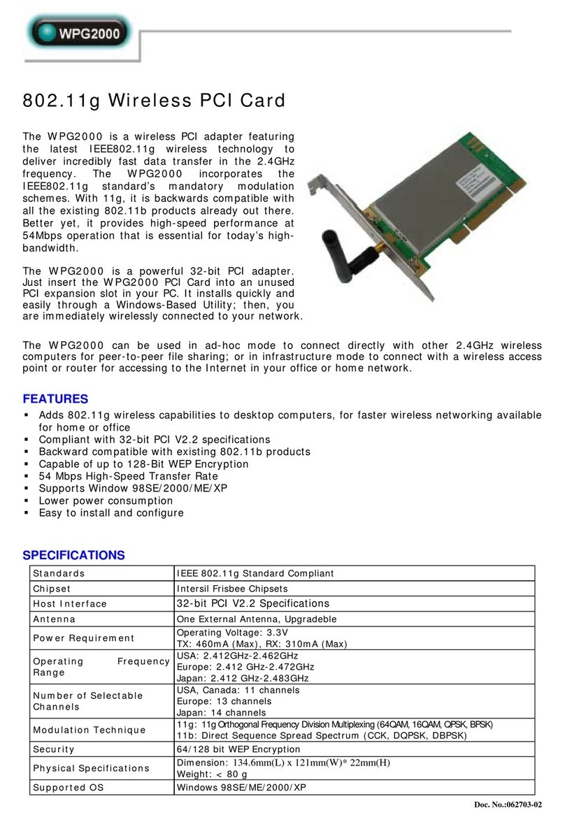 Abocom WPG2000 Specifications