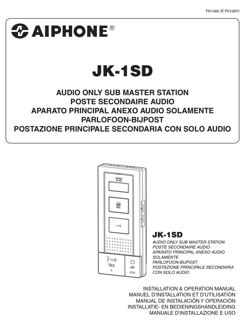 Aiphone JK-1SD User manual