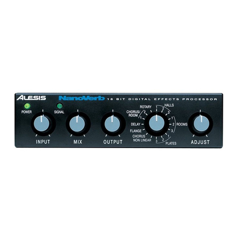 Alesis NanoVerb Stereo Amplifier User manual