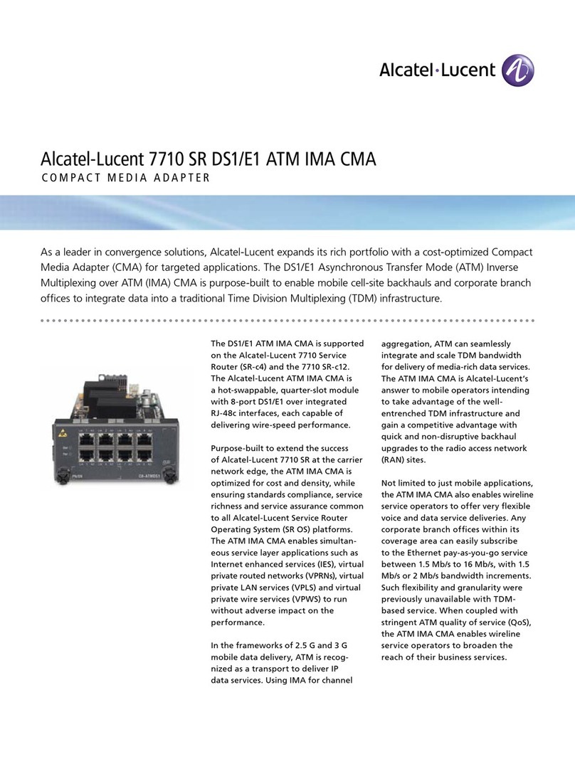 Alcatel-Lucent 7710 SR DS1 Specifications