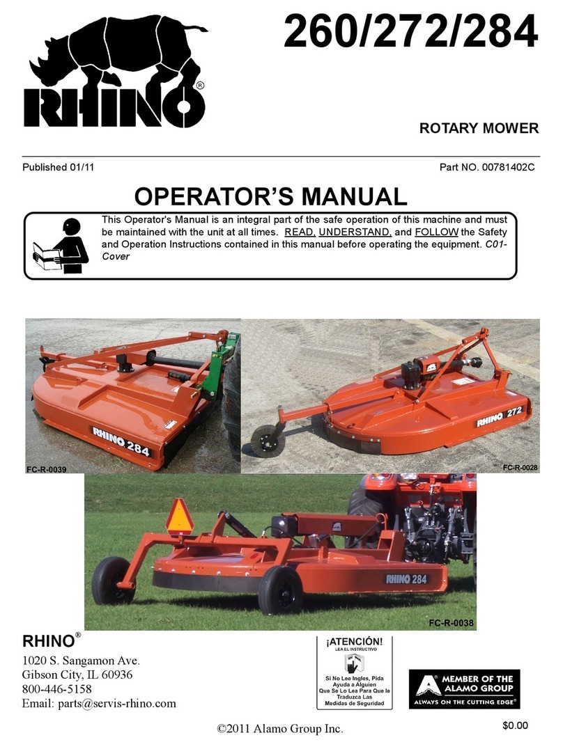 Alamo 260 User manual