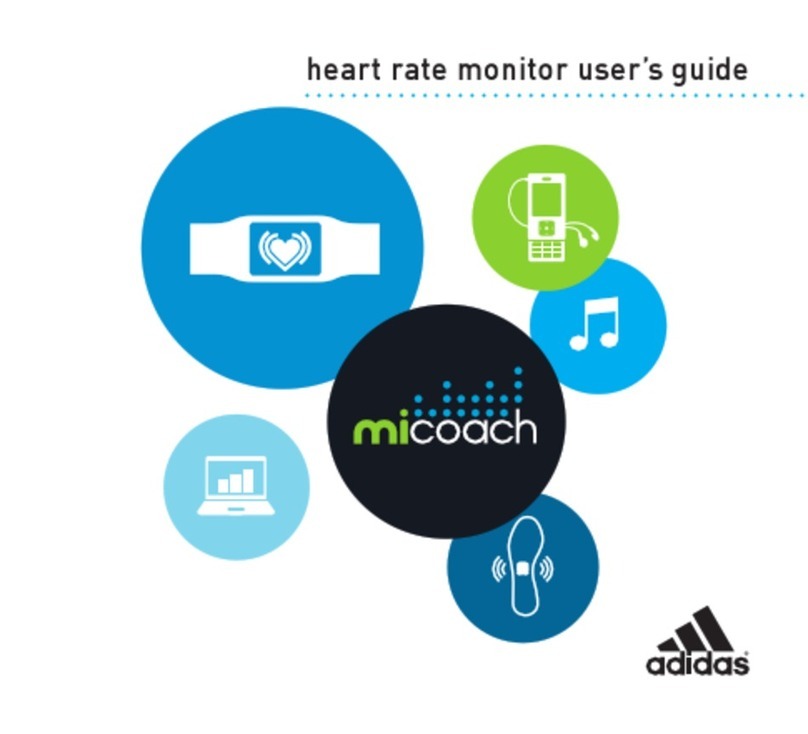Adidas Heart Rate Monitor user manual