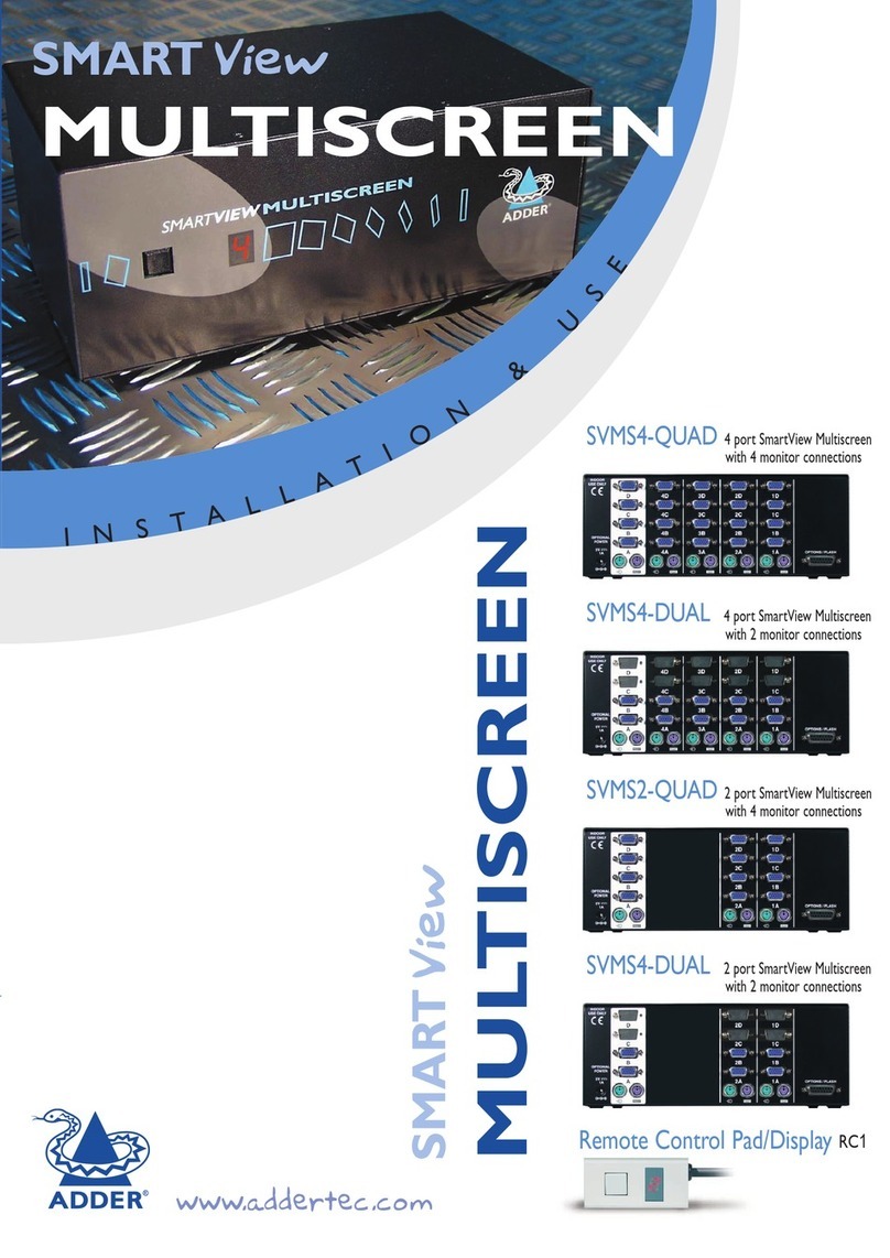 ADDER SmartView Multiscreen SVMS2-QUAD Quick start guide