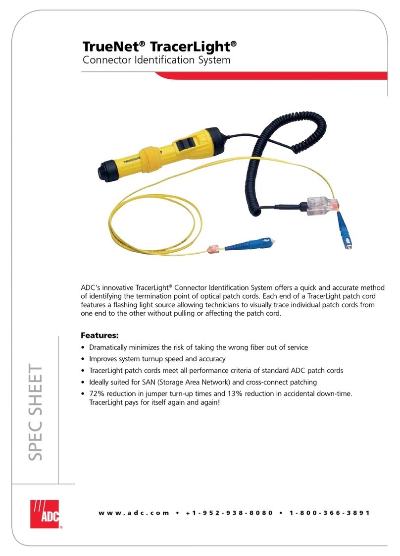 ADC TrueNet TracerLight TrueNet TracerLight Specifications