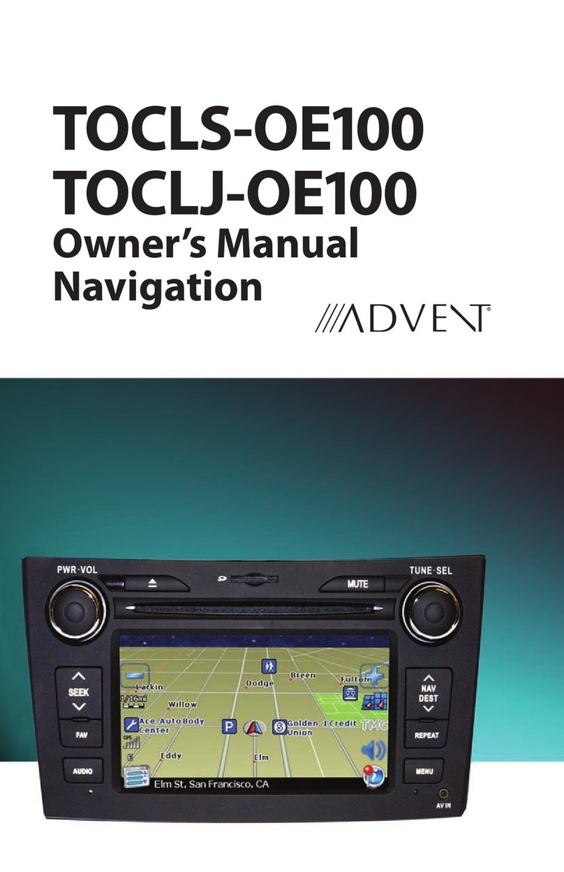 Advent TOCLJ-OE100 owner's manual