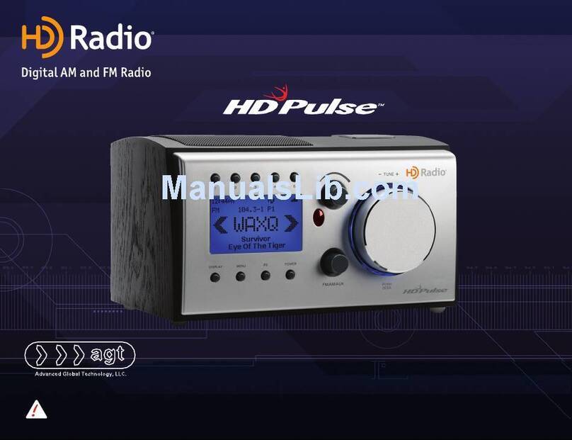 HD Radio AGT HD Pulse HDT200 user guide