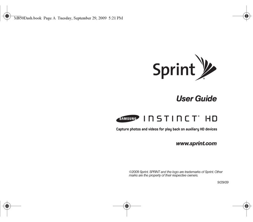Samsung Instinct HD SPH-M850 User manual