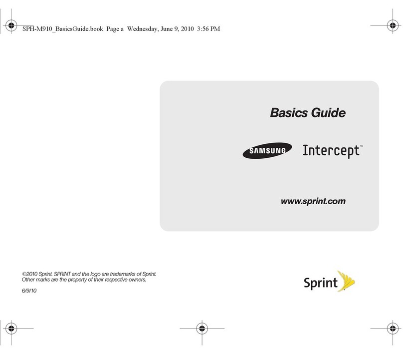 Samsung Intercept SPH-M810 Basic guide