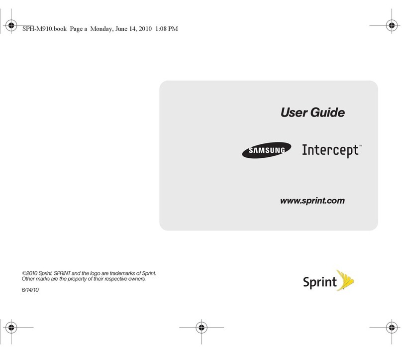 Samsung Intercept SPH-M910 User manual