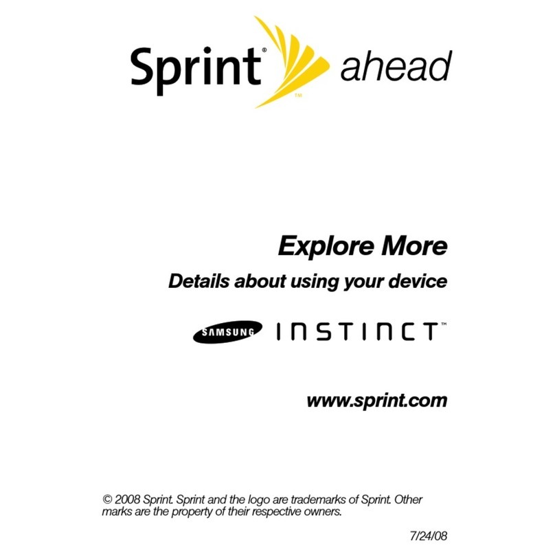 Samsung Instinct SPH-M800 user manual