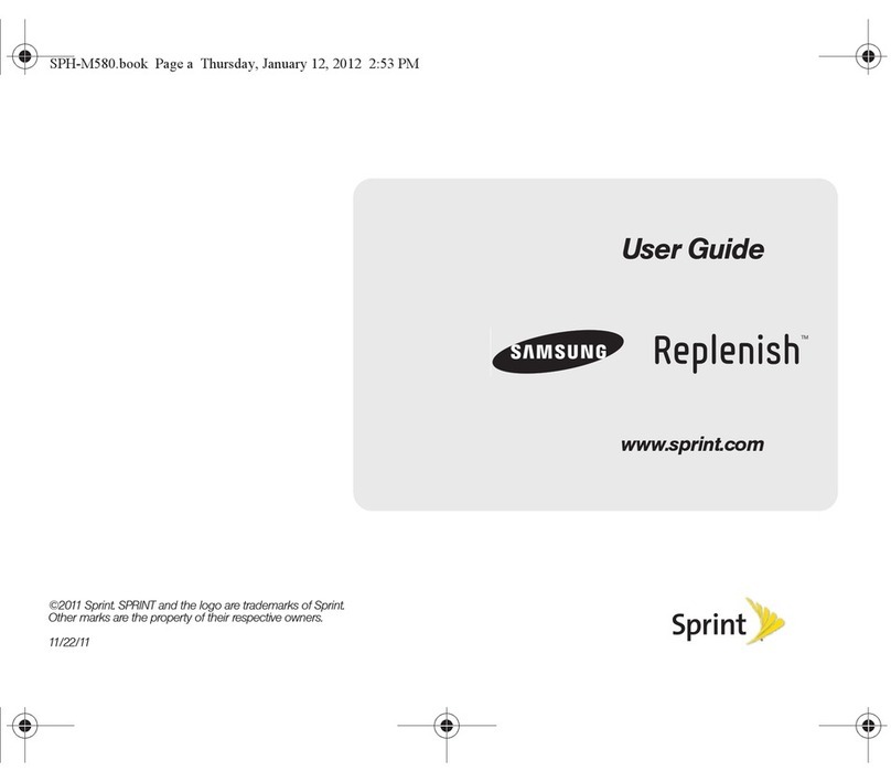 Samsung Replenish SPH-M580 User manual