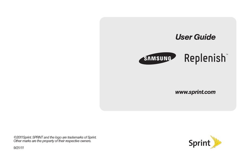 Samsung Replenish SPH-M580 User manual