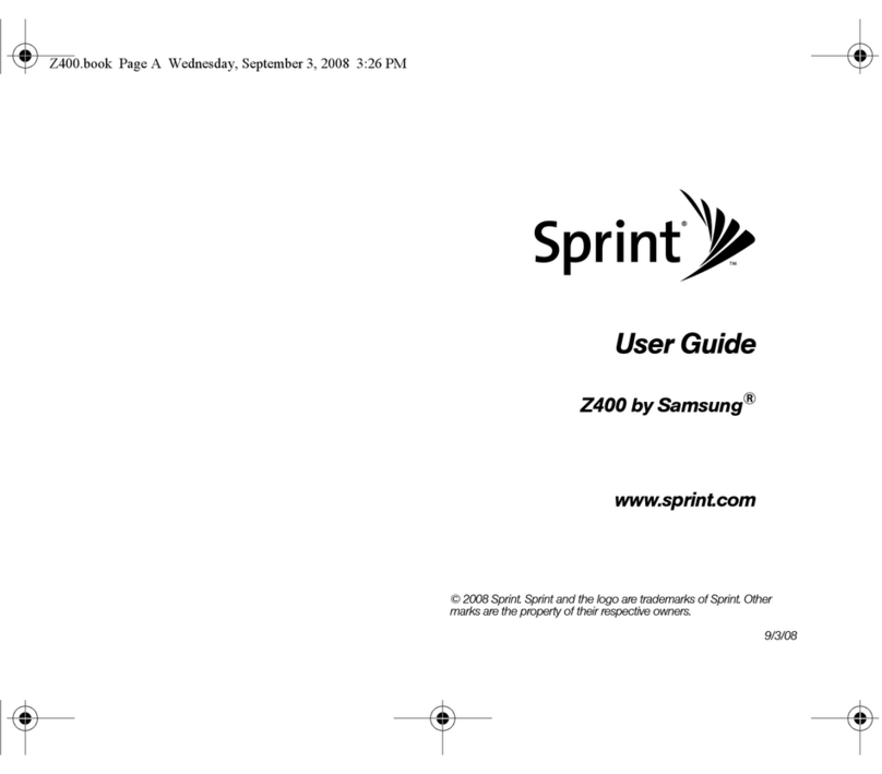 Samsung Sprint SPH-Z400 User manual
