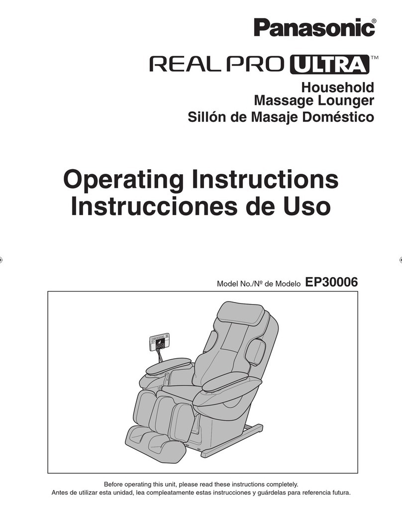 Panasonic EP30006KU - Real Pro Ultra Massage Chair User manual Panasonic EP30006KU - Real Pro Ultra Massage Chair User manual