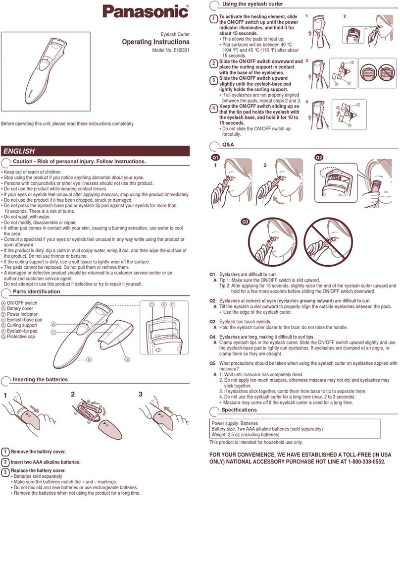 Panasonic EH2331 User manual Panasonic EH2331 User manual
