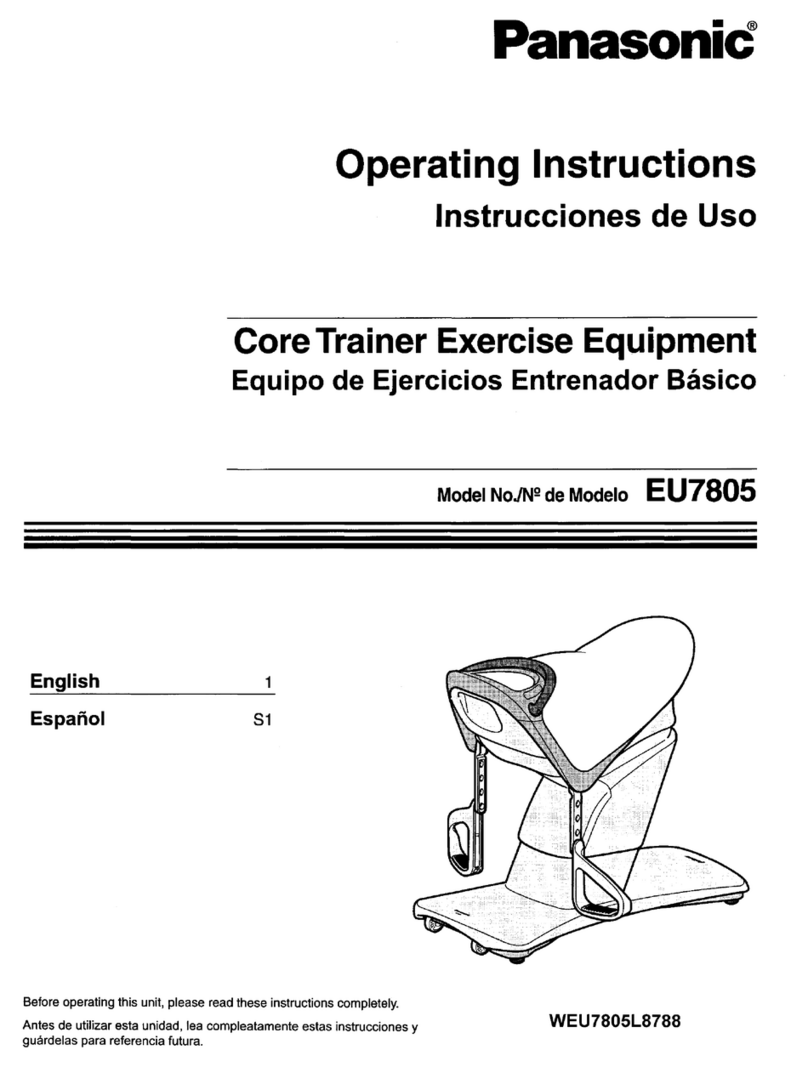 Panasonic EU7805K operating instructions Panasonic EU7805K operating instructions