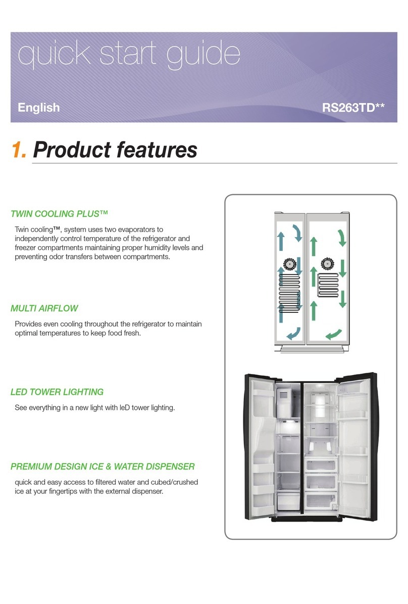 Samsung RS263TDBP User manual