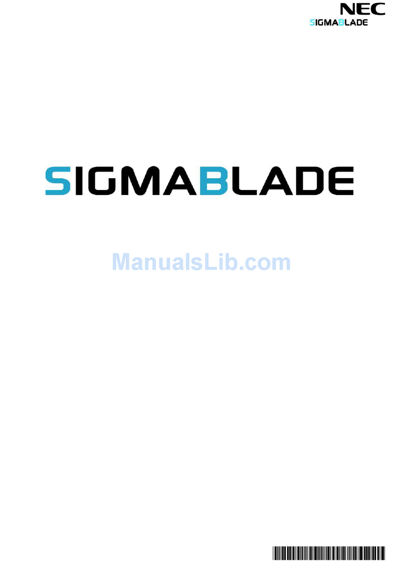 NEC SigmaBlade N8406-026 User manual