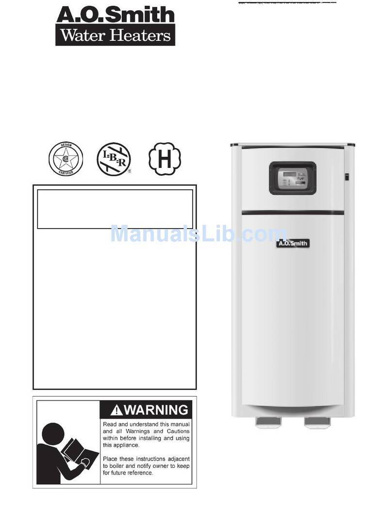A.O. Smith 1000 SERIES 100 user manual A.O. Smith 1000 SERIES 100 user manual