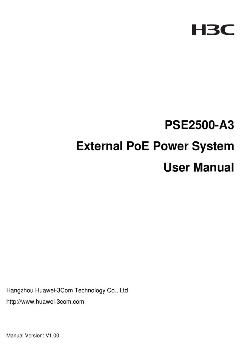 H3C External PoE Power System PSE2500-A3 user manual
