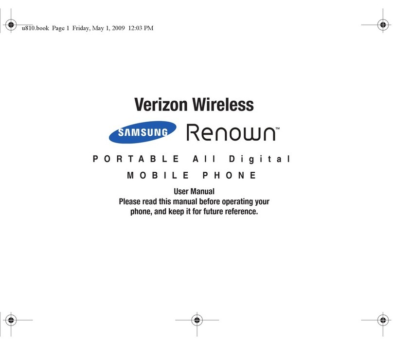 Samsung Renown SCH-U810 User manual