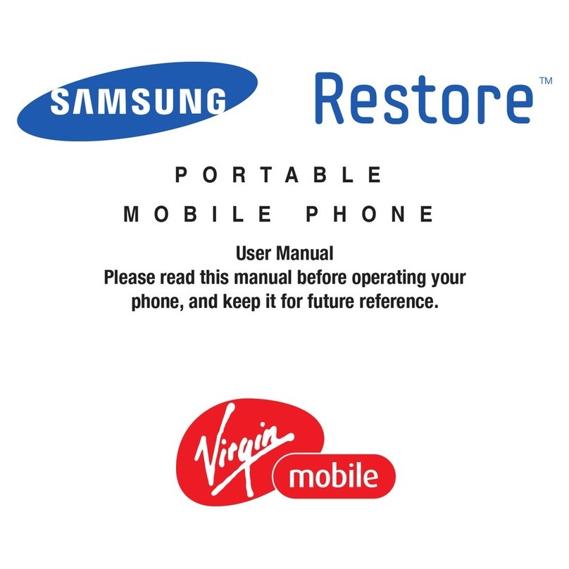 Samsung Restore SPH-M575 user manual