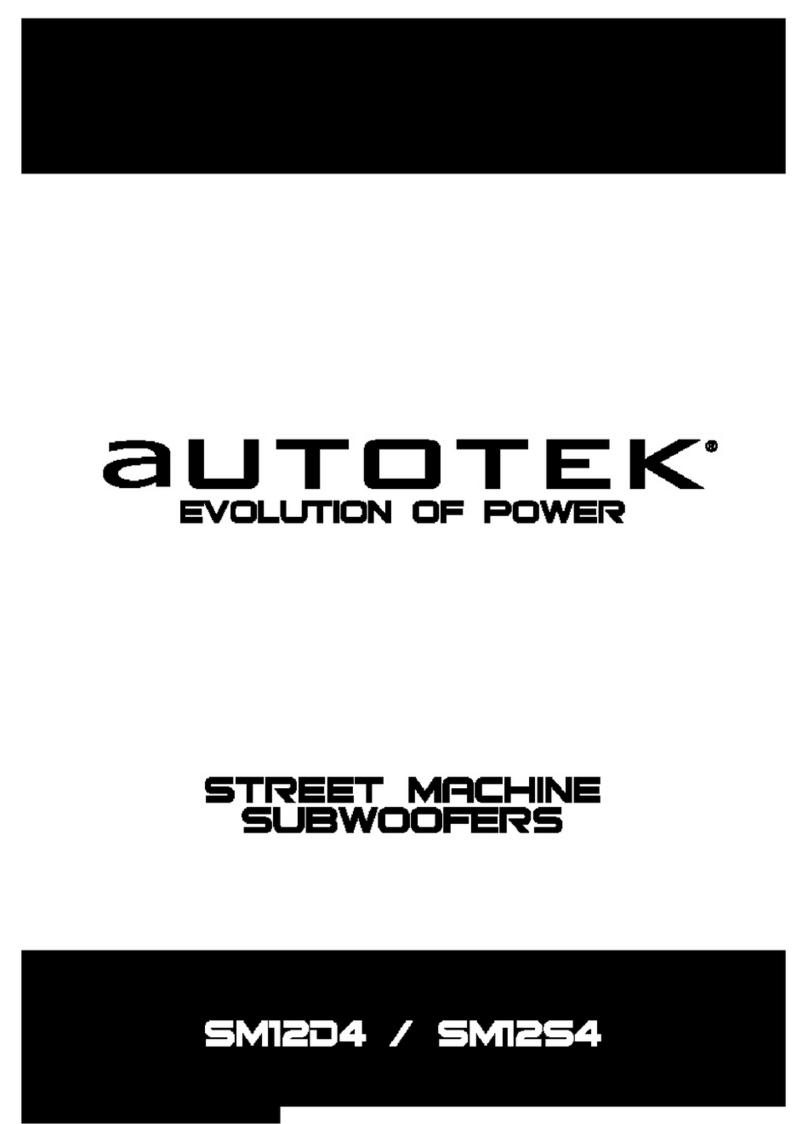 Autotek SM12S4 user guide