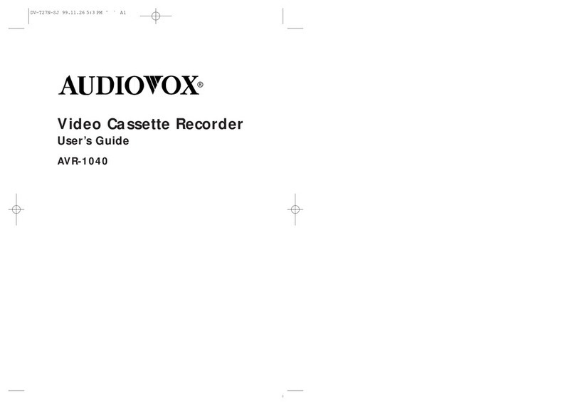 Audiovox VE1040 - Owners/installation Guide User manual