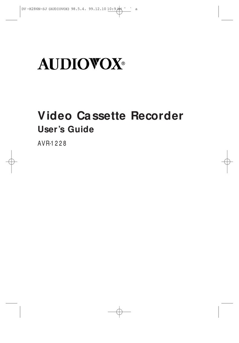 Audiovox AVR-1228 User manual