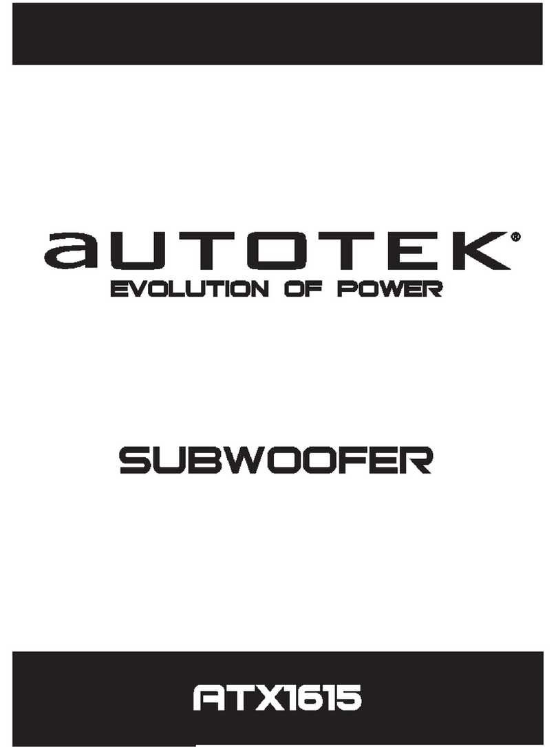 Autotek ATX1615 product manual