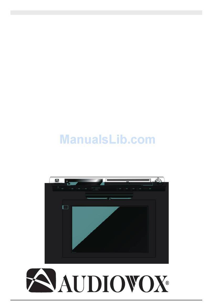 Audiovox VE 1020E User manual