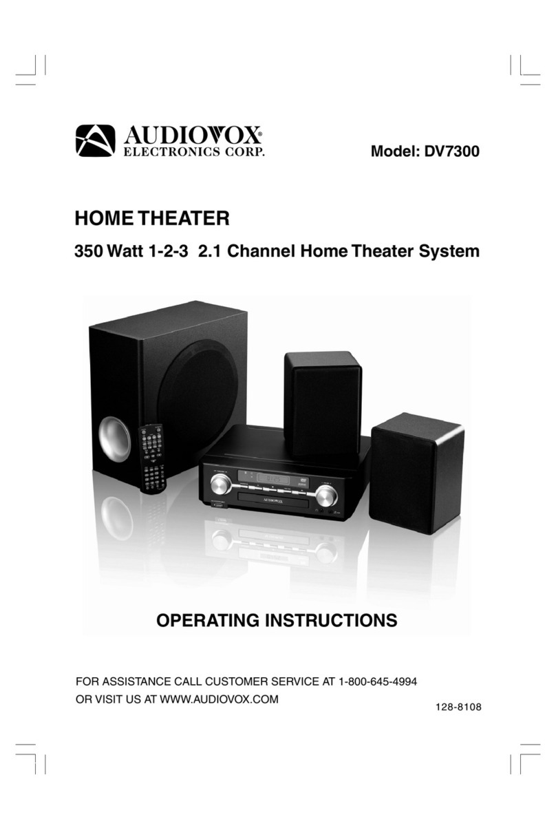Audiovox DV 7300 User manual