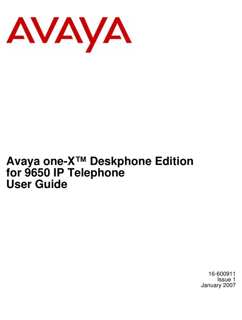 Avaya 9650 Deskphone Edition User manual