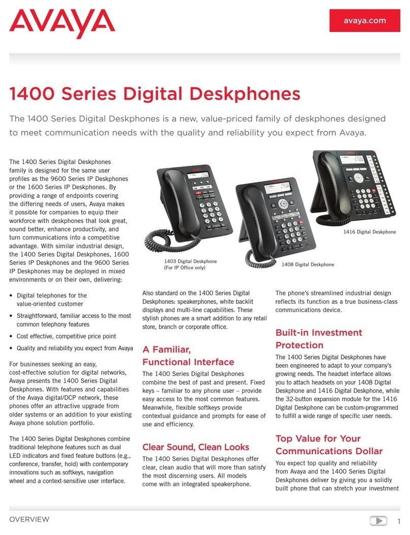 Avaya 1403 User manual