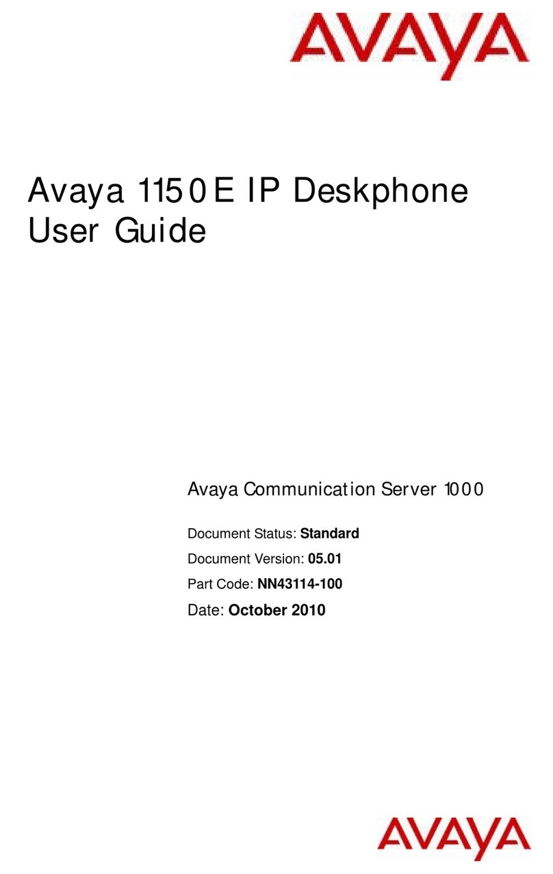 Avaya 1150E User manual