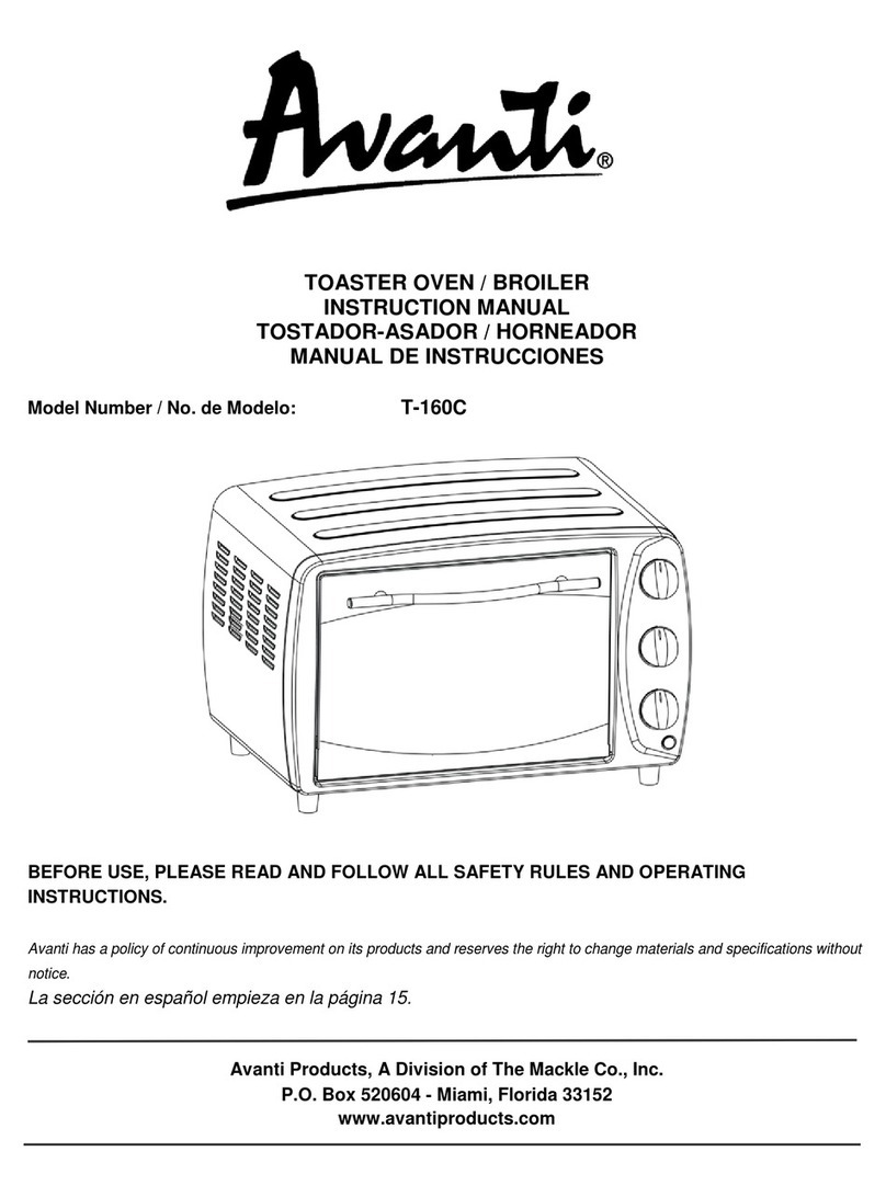 Avanti T-160C instruction manual