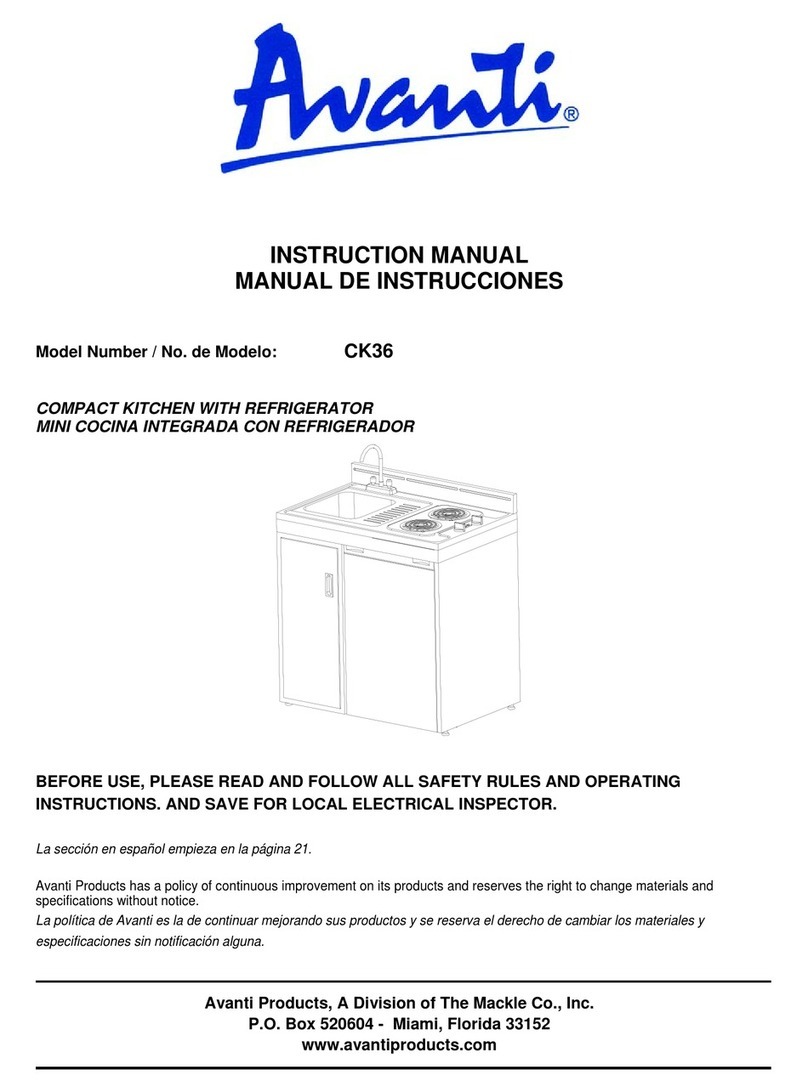 Avanti CK36 instruction manual