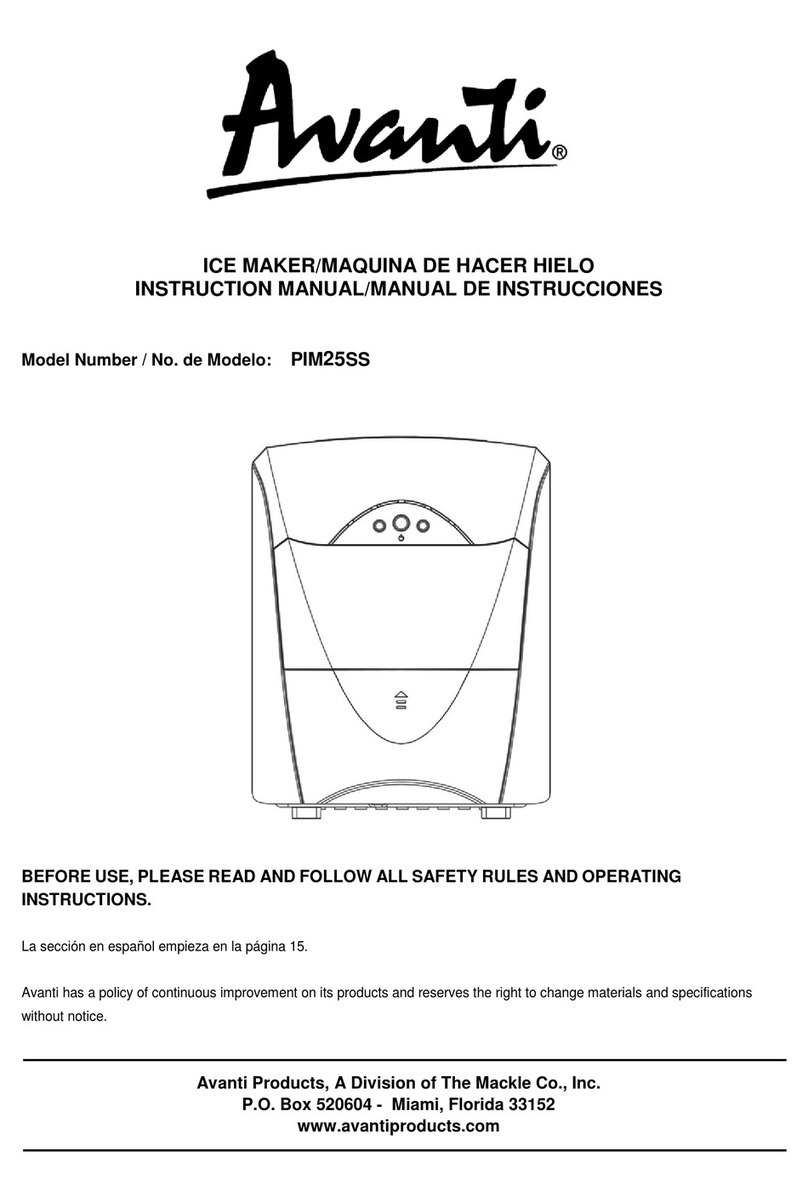 Avanti PIM25SS instruction manual