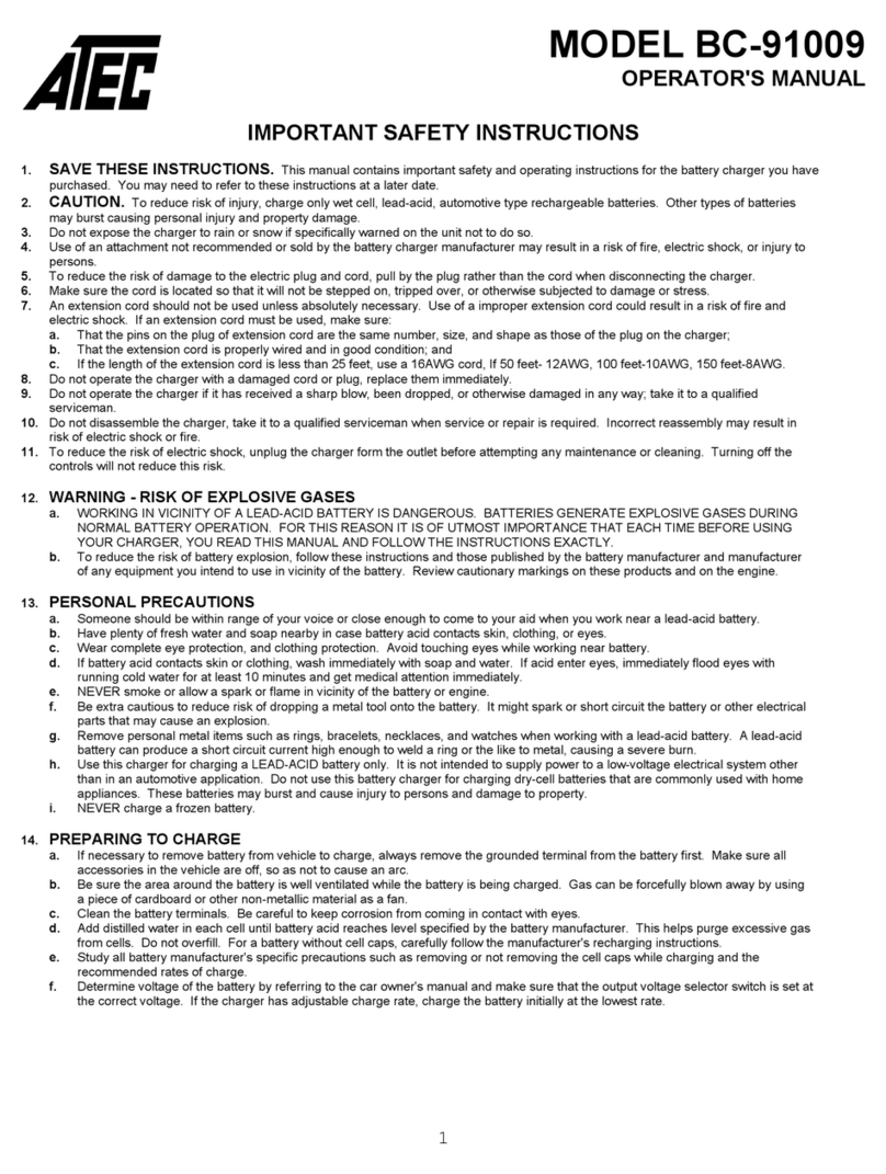 Atec BC-91009 Operator's manual