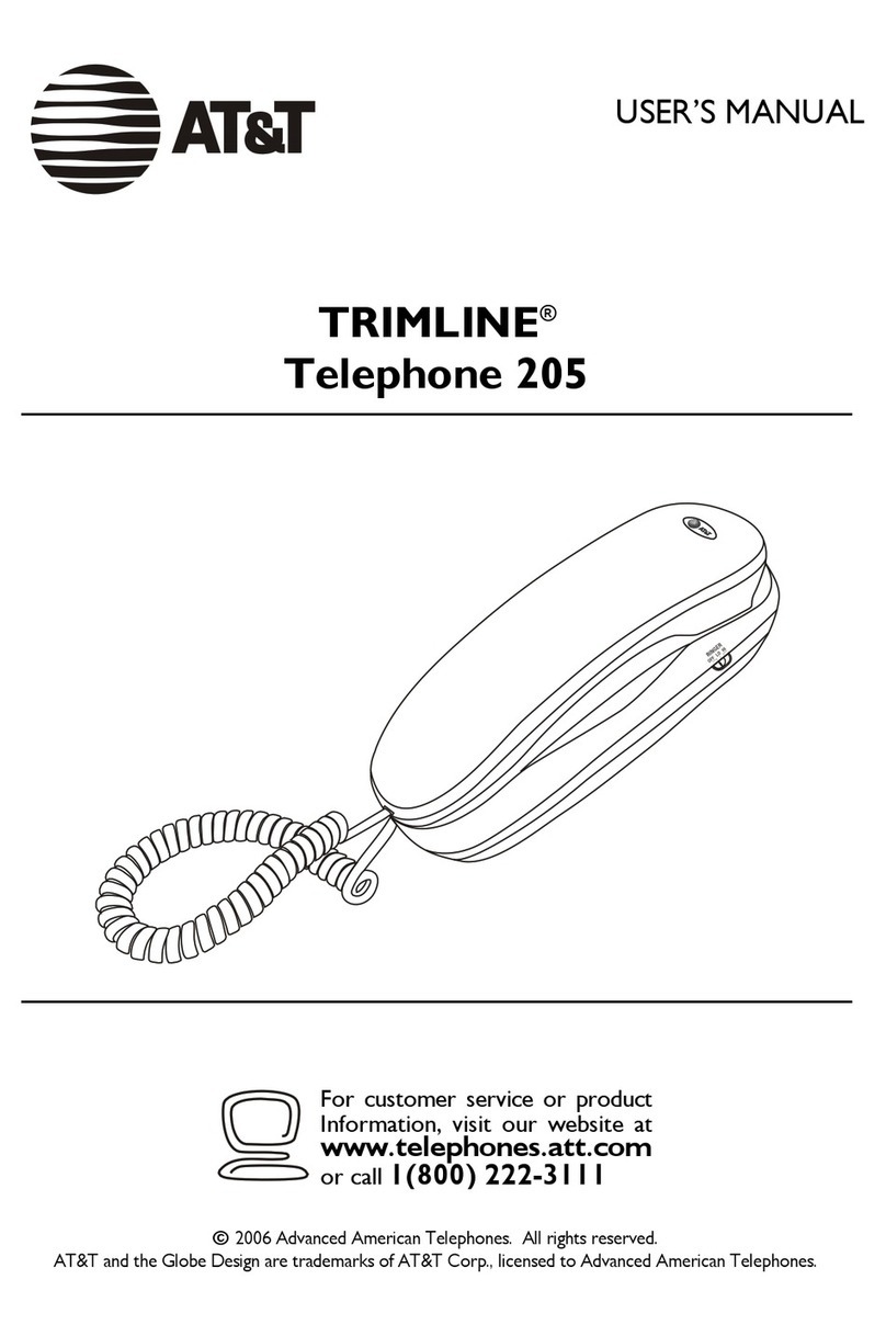 AT&T Trimline 205 user manual