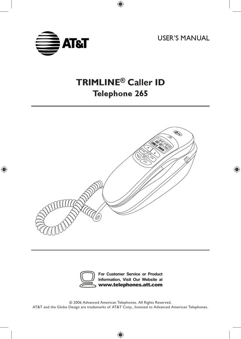 AT&T TRIMLINE 265 User manual AT&T TRIMLINE 265 User manual