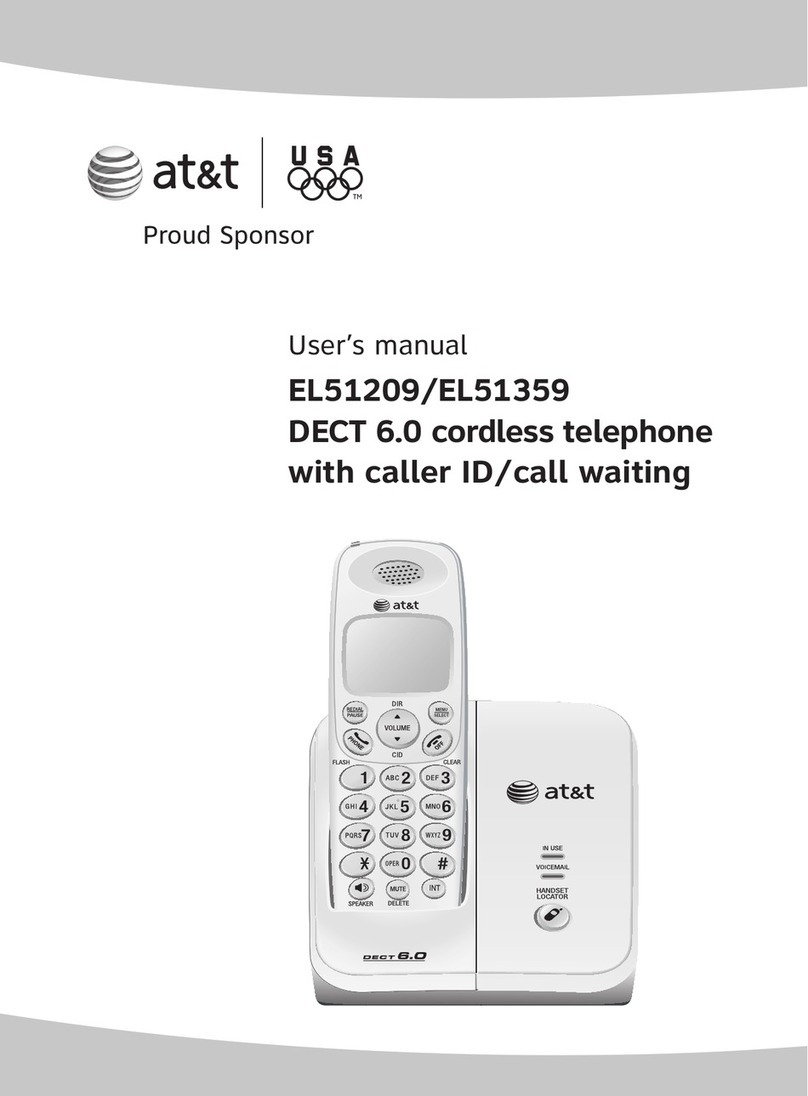 AT&T DECT EL51359 user manual