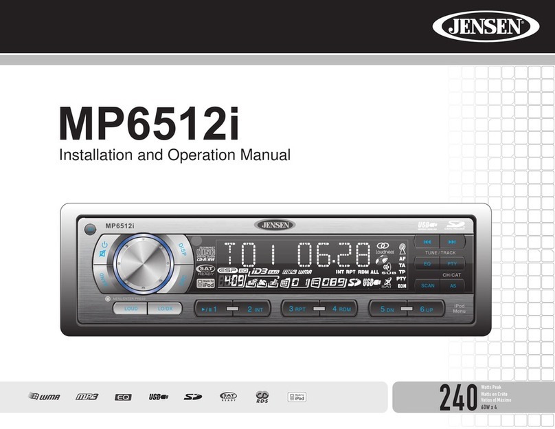 Audiovox mp6512i Installation and operation manual