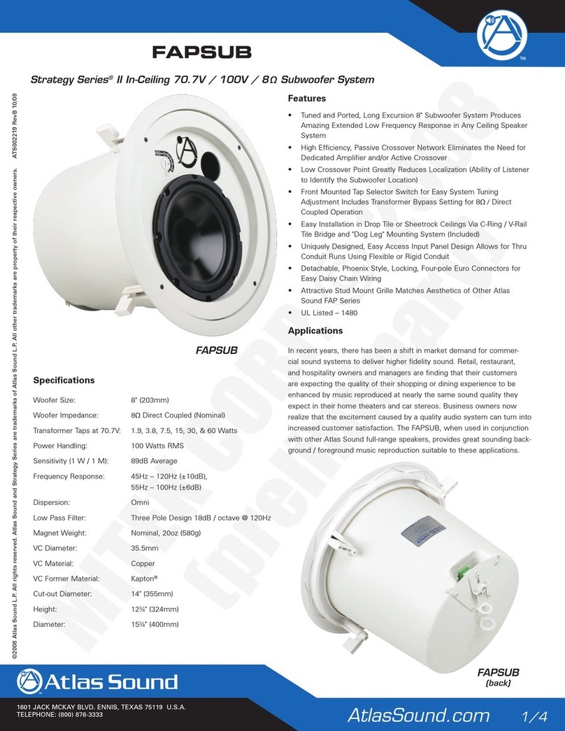 Atlas Strategy Series 100V User manual
