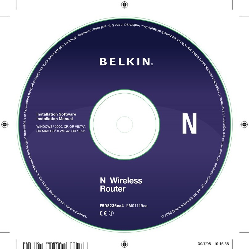 Belkin F5D8236ea4 User manual