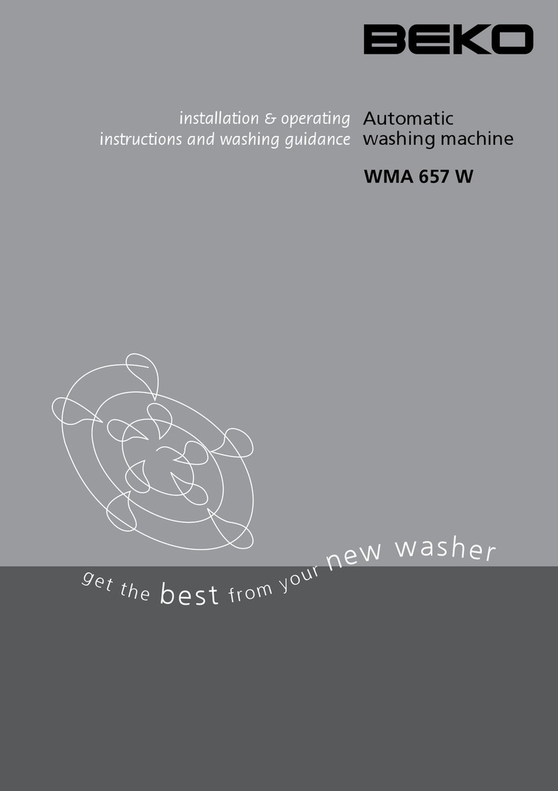Beko AUTOMATIC WASHING MACHINE WMA 657 S Troubleshooting guide Beko AUTOMATIC WASHING MACHINE WMA 657 S Troubleshooting guide