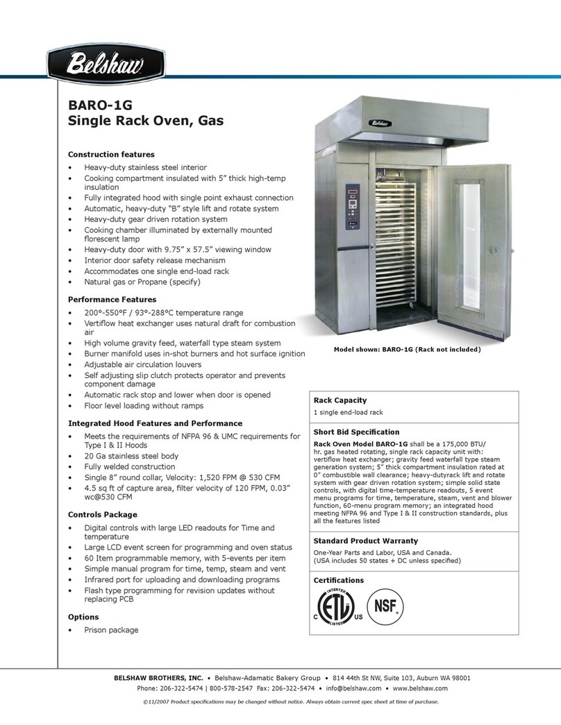 Belshaw Brothers BARO-1G User manual