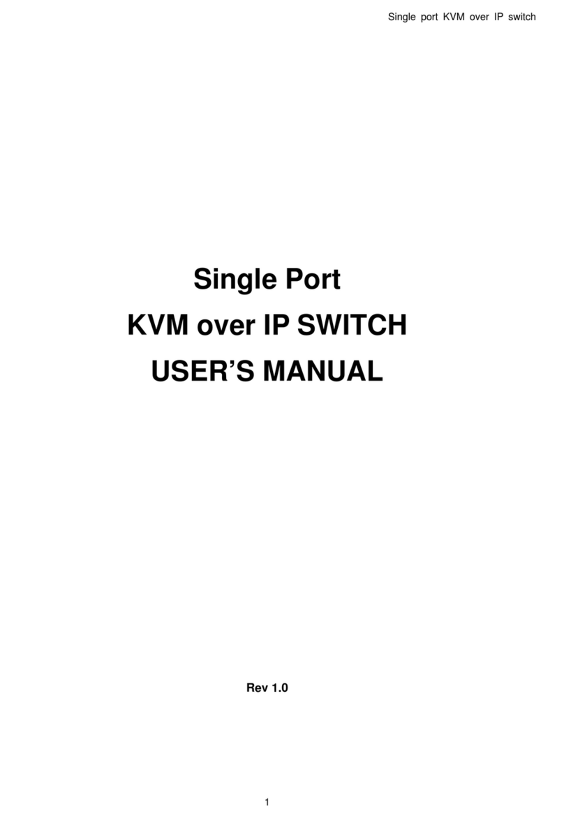 Avocent Single port KVM over IP switch User manual