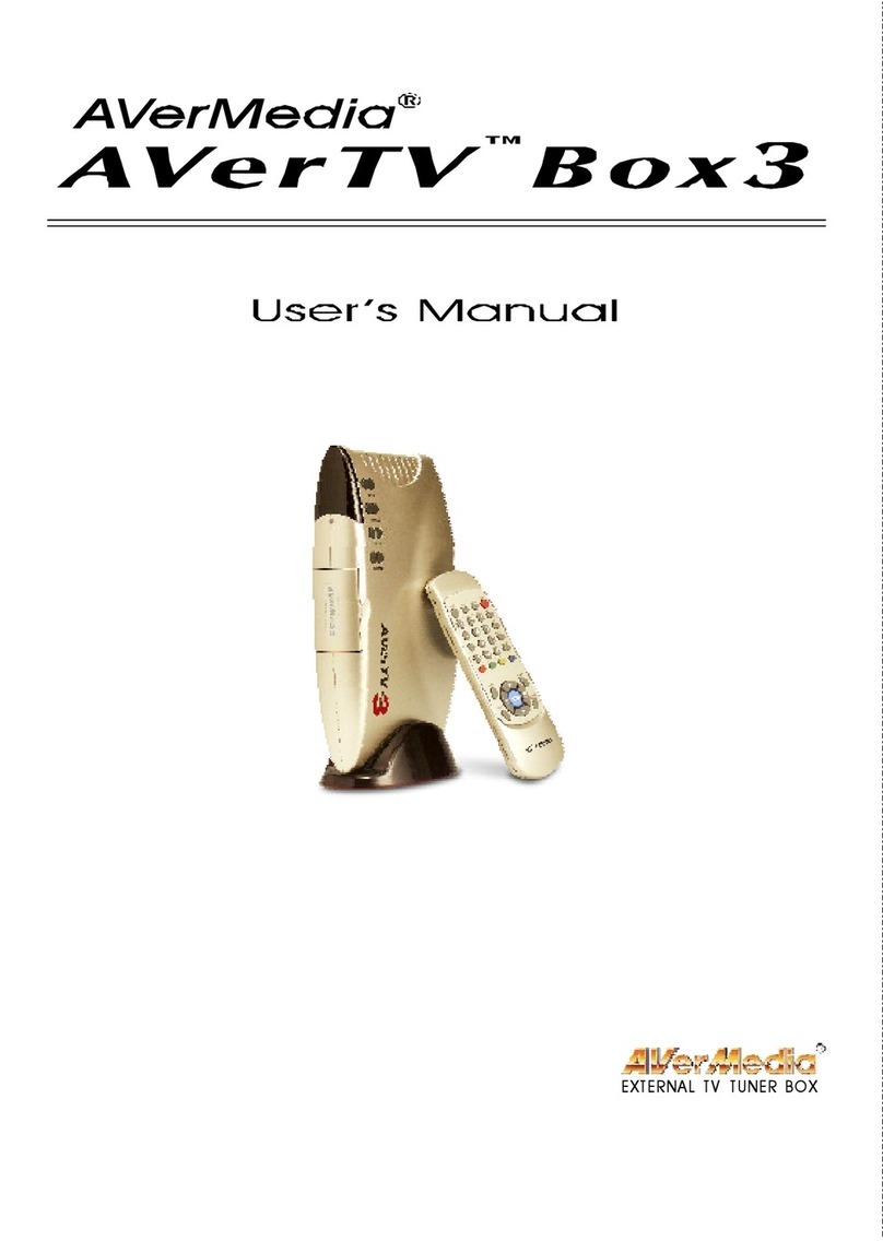 Avermedia TV TUNER BOX User manual
